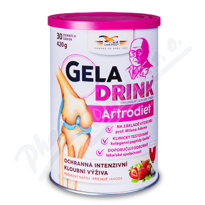 Geladrink Artrodiet práškový nápoj jahoda 420g