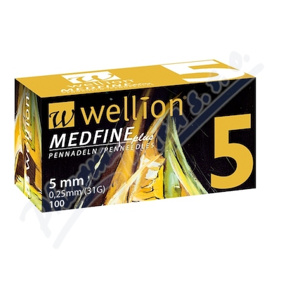 Wellion MEDFINE jehly inz.pera 0.25x5mm 31G 100ks