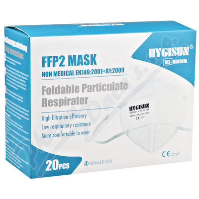 HYGISUN FFP2 Mask respirátor 20ks
