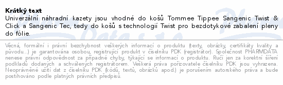 Tommee Tippee Twist & Click Náhradní kazety 3ks